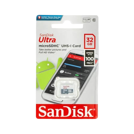 MEMORY CARD SANDISK 32GB 100MB MICRO SD