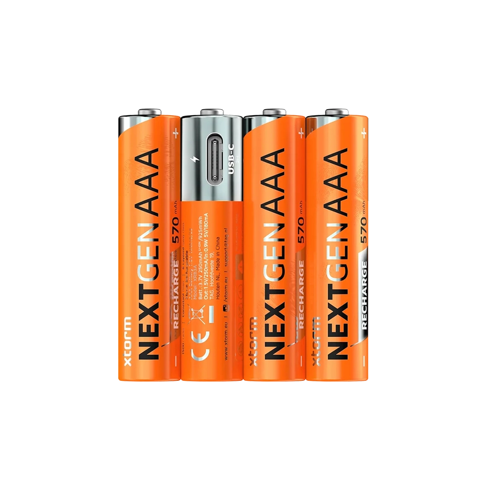 R8 AAA TYPE C CHARGINE BATTERIES 4 PACK